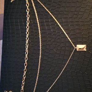 Gold toned necklaces